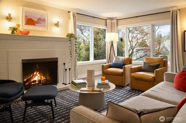 Perched up high for light and privacy and peek-a-boo views!