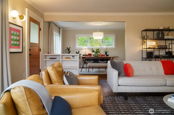 Just the right balance of space and openness. Design in the details from the custom cabinetry and stylish fixtures to the dark stained oak floors and elegant, energy-efficient windows.