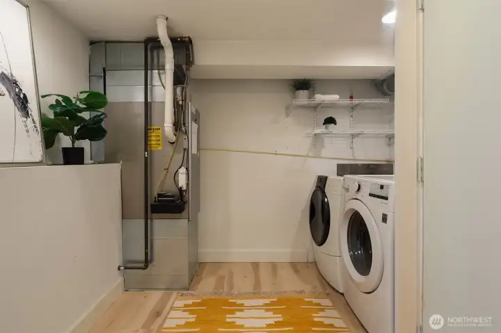 Deluxe laundry room.