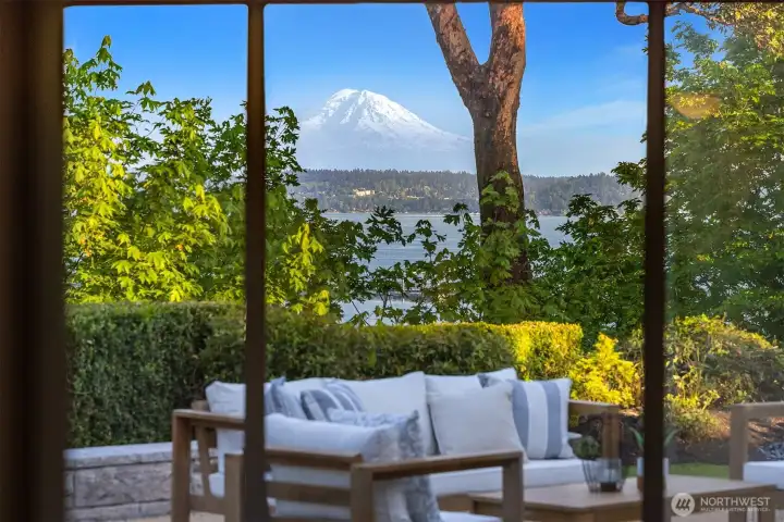 View from inside the home.