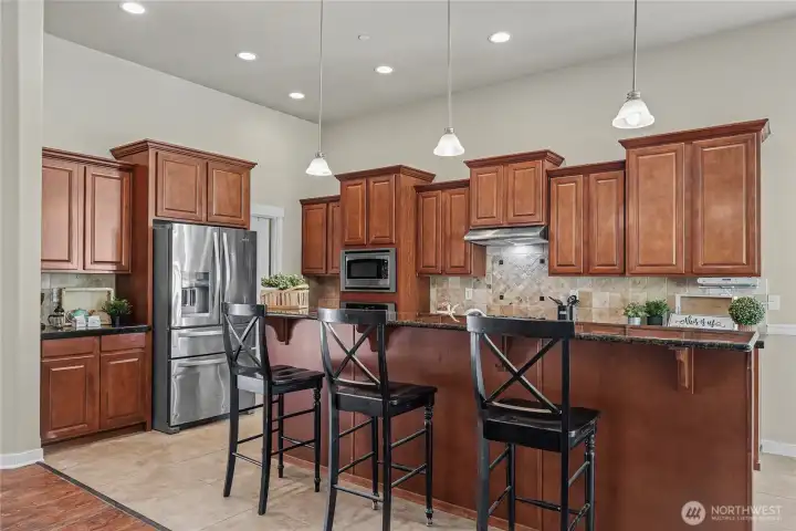 Great counter space and ample cupboard space.