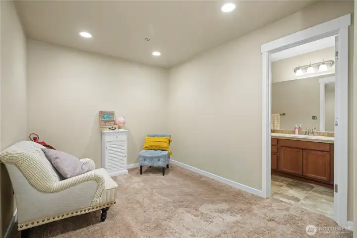 Upstairs sitting area off upstairs bedroom.  Full bath attached.