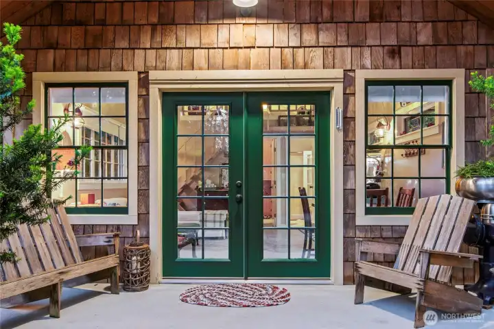 Welcome to the detached guest cottage...the perfect retreat to rest, create or offer multi-generational living tucked away in a private corner on this 3.6 acre property.