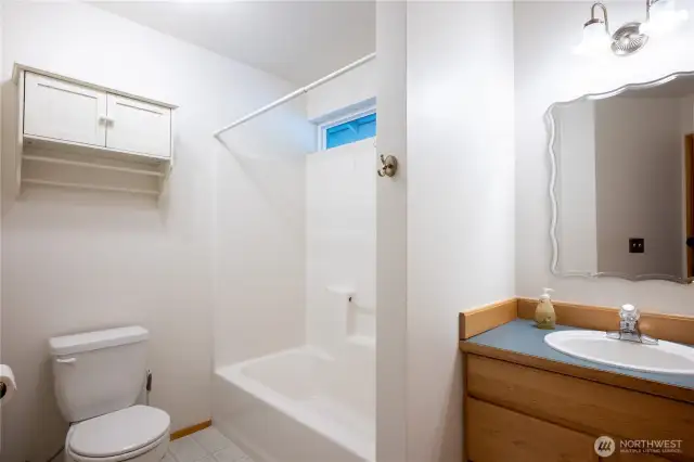 guest bathroom upstairs