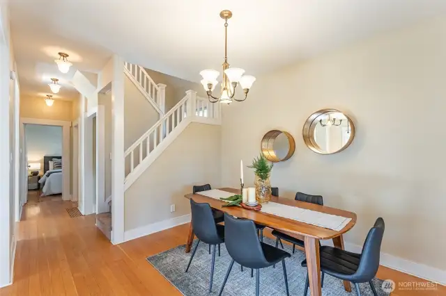 dining area off the kitchen