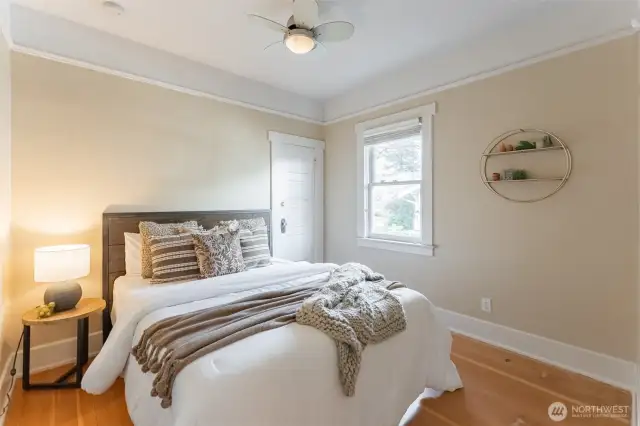 Main floor bedroom with  closet