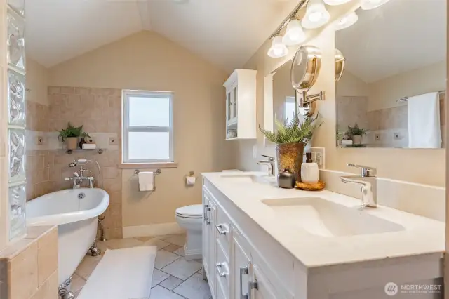 So much character in this updated bathroom