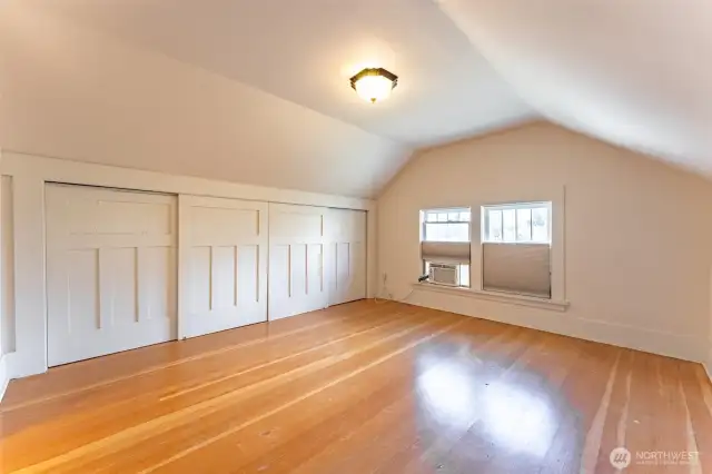 Second upstairs bedroom option with closet.