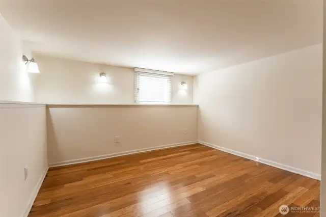 Second of two lower level bedrooms