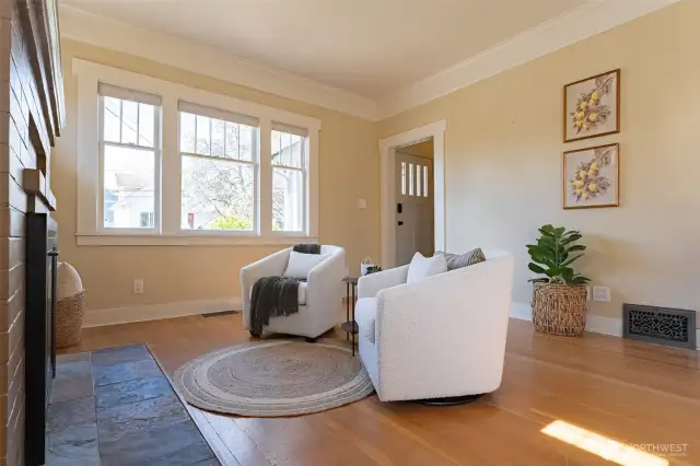 Beautiful windows let in light at this West facing home.