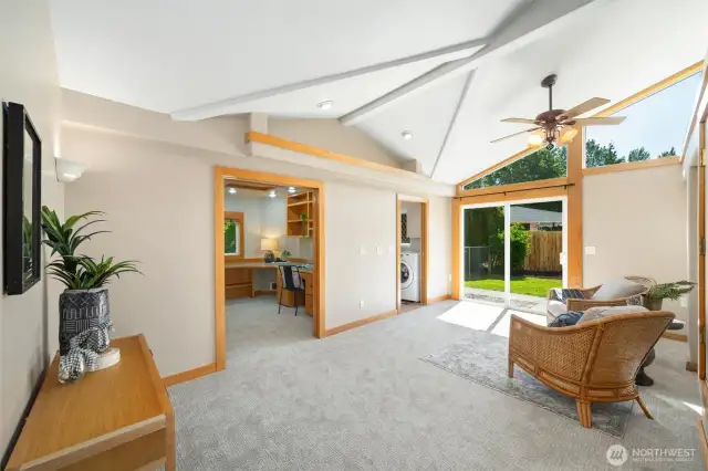 Main house has a great flow.