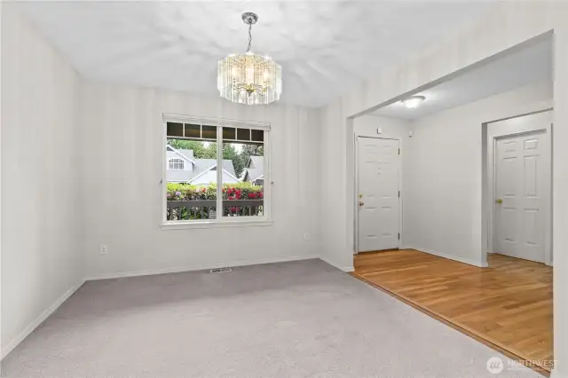 Dining Room overlooking front porch