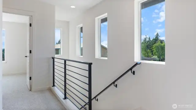 2nd Level is bathed in light.