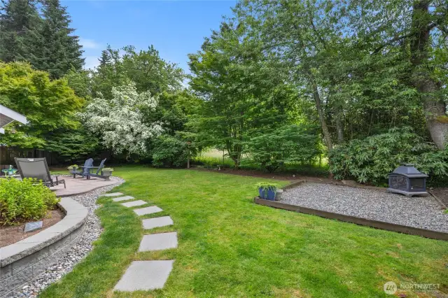 The spacious lawn, perfect for entertaining, lawn games, gardening and whatever else you can think of