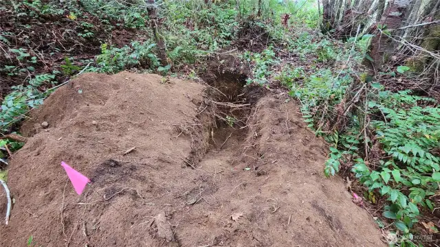 Perk holes for Lot 4 with excellent soils