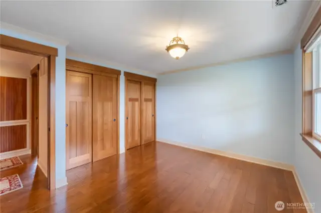 End bedroom on front side of home