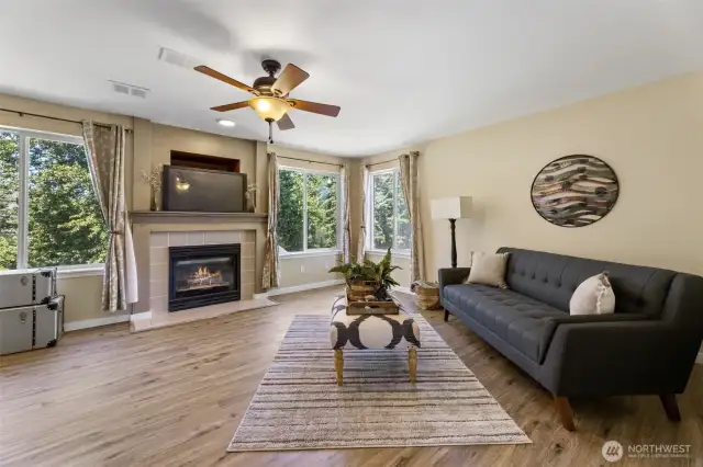 Living Room with Gas Fireplace