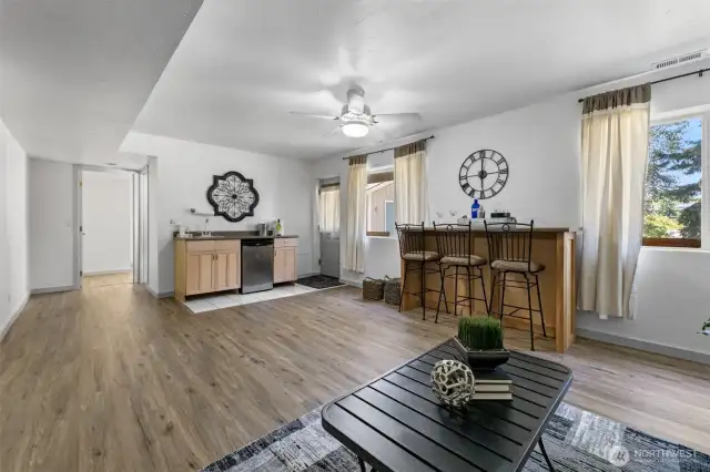 Wet Bar in Rec Room