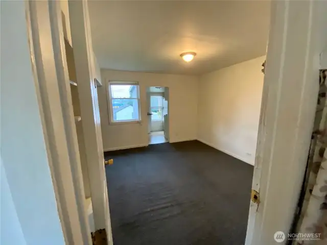 Unit Three studio - living area + kitchen