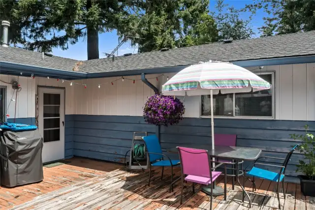 Deck off family room