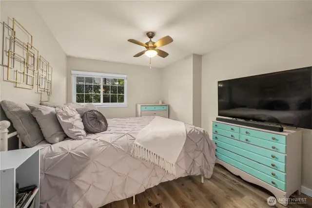 Primary bedroom with private ensuite.