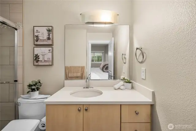 Ensuite in primary bedroom.