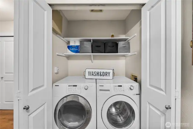 In-unit laundry.