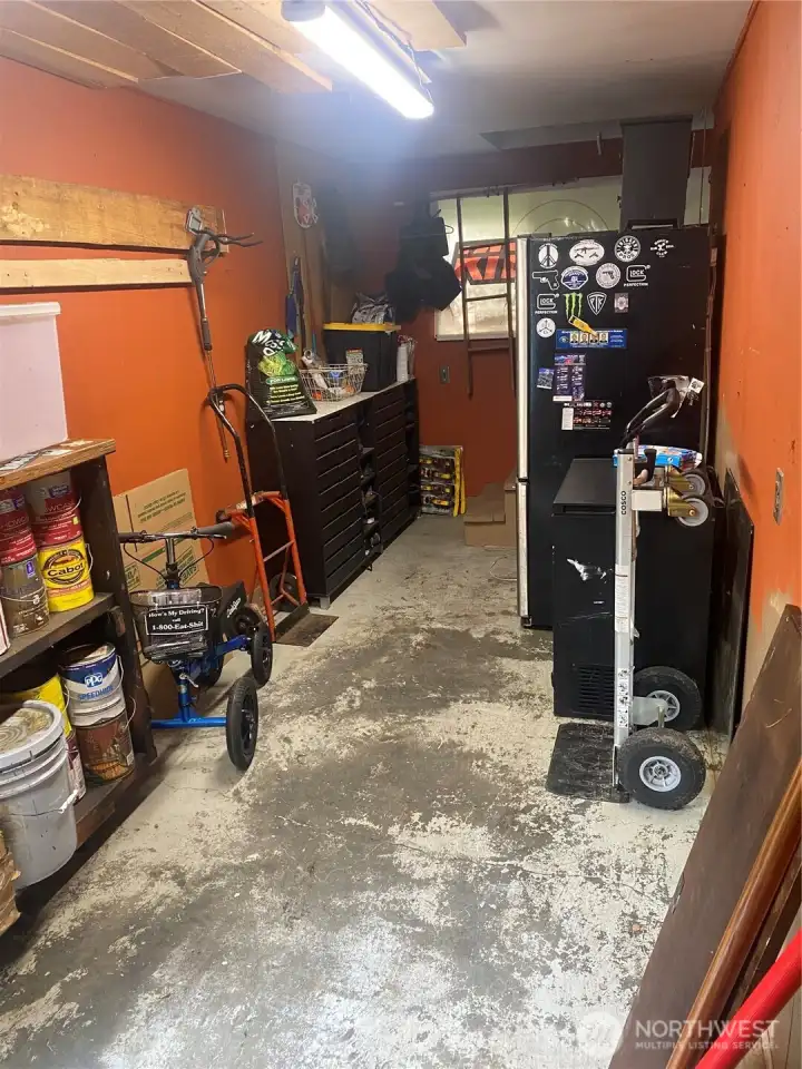 You will find no shortage of storage here. Storage room off from garage.