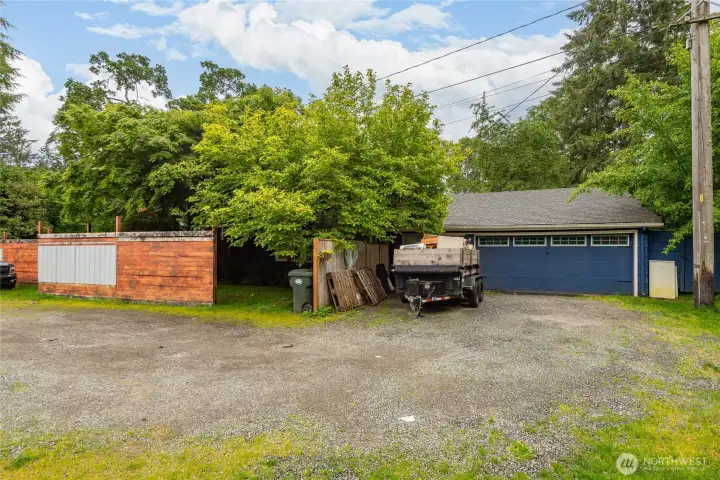 Two car garage with plenty of additional parking if needed.