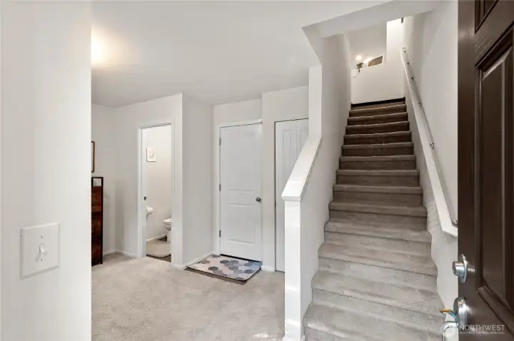 entrance with a 1/2 bath