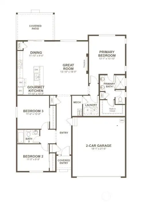 Floor plan - measurements are approximate
