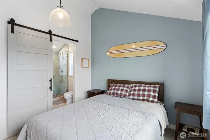 Master bedroom with closet