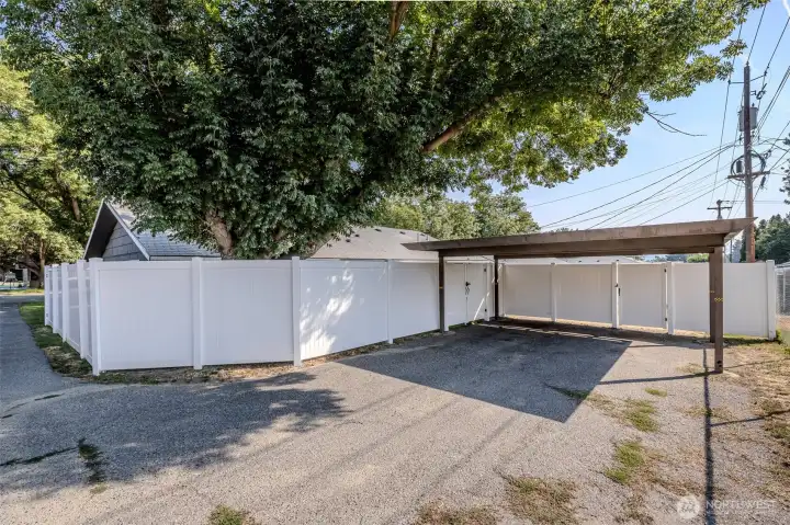 Currently Vacant Carport