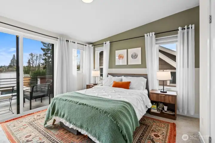 Primary bedroom on the 3rd floor