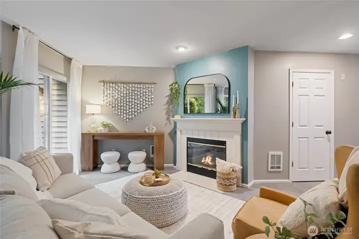 Living Room with Fireplace.