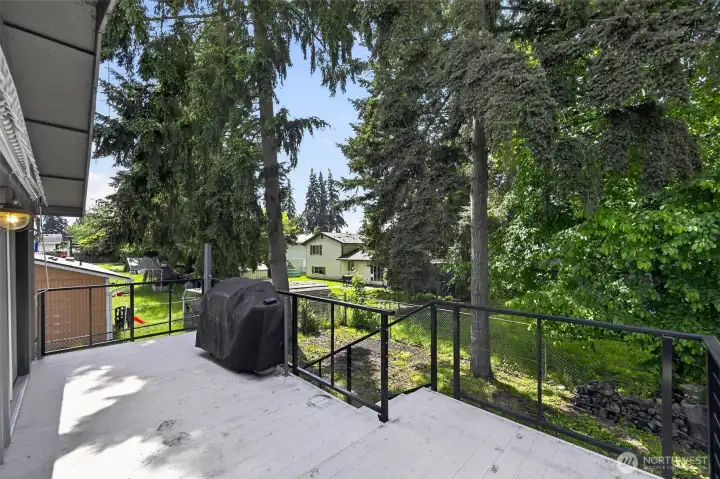 Private backyard.