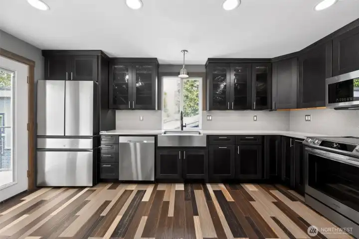 Custom kitchen.