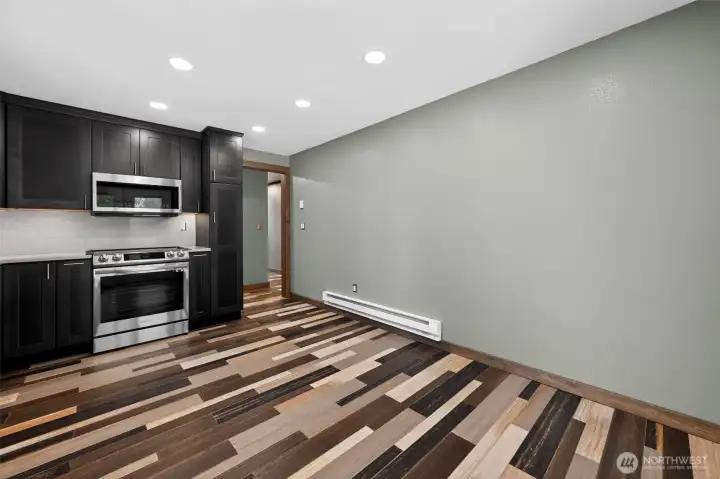 Recessed lighting.