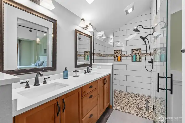Updated primary bathroom