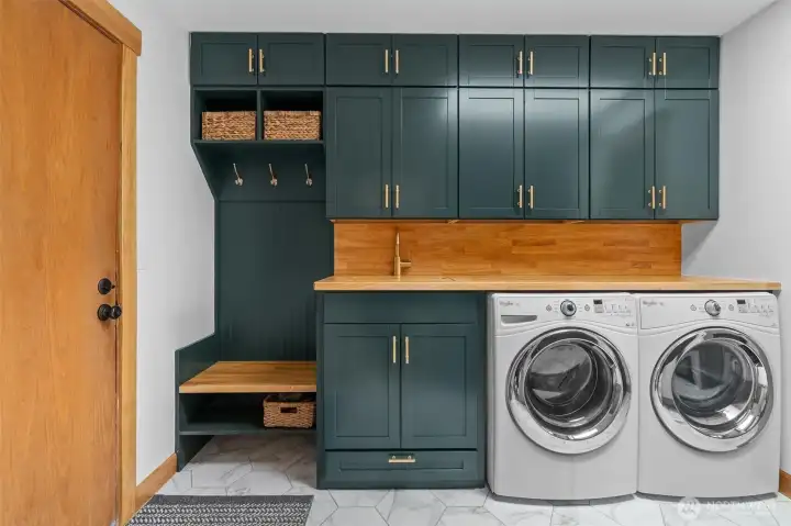 Updated main floor laundry/ mud room