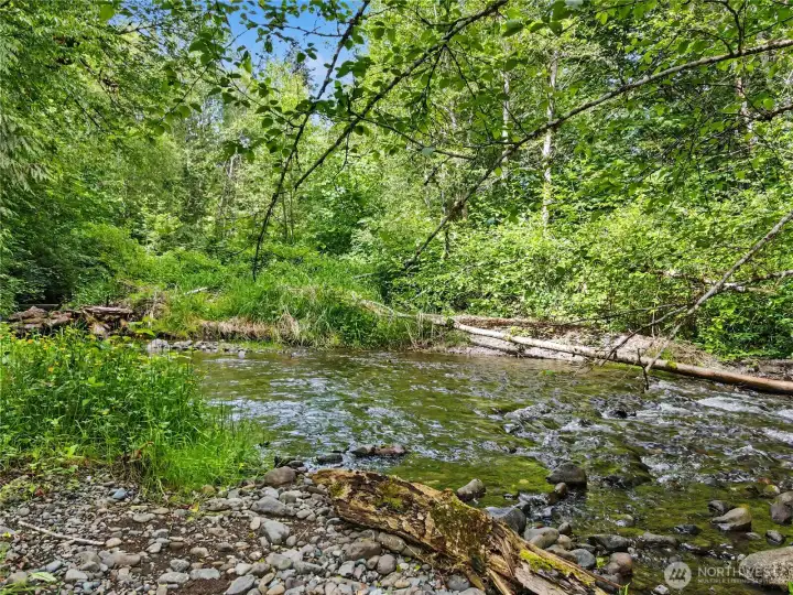Some properties front a river. In this case, you own both sides. About an acre of property between you and the neighbors on the other side of the Little Quilcene River. Watch the salmon run each fall, find your favorite swimming hole, and enjoy the cool breeze that follows the river downstream on hot summer days.