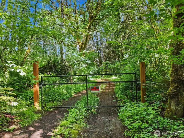 Gated entry to protect your investment.