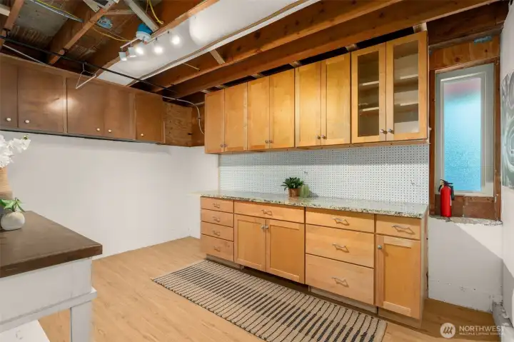 Great shop space for projects on lower level Great shop space for projects on lower level