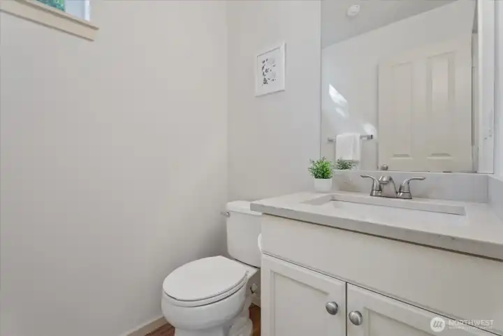 Convenient main-level powder room Convenient main-level powder room