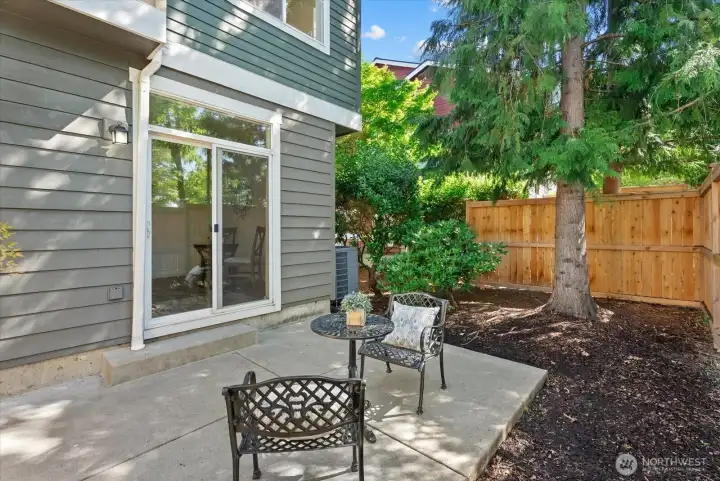 Private outdoor area extends the living space Private outdoor area extends the living space