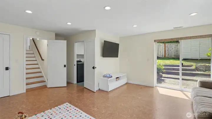 Utility room is located on the lower-level.