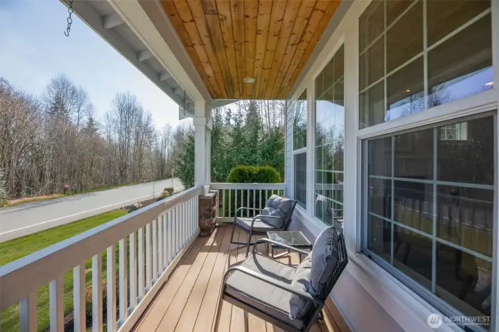 Large covered front porch Large covered front porch