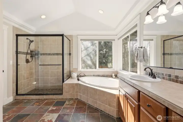 Enjoy the comforts of spa like primary bath Enjoy the comforts of spa like primary bath