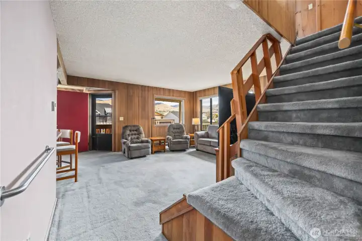Staircase to Loft/Living and Primary Suite
