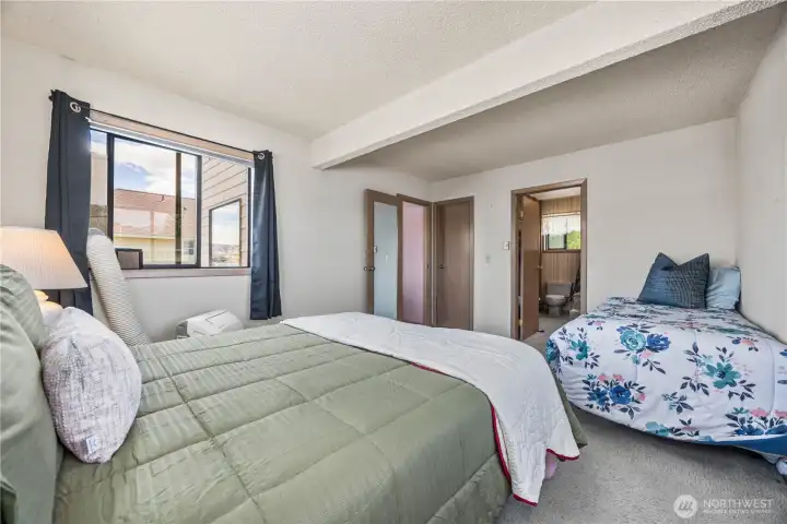 Spacious Primary Suite with large walk-in closet.